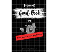 The funniest Guest Book ever: New Year’s Eve Madness, hilarious gag gift, Family, Friends, Party, red