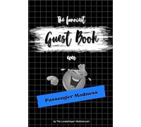 The funniest Guest Book ever: Passenger Madness, hilarious gag gift, new drivers, car, driver, blue