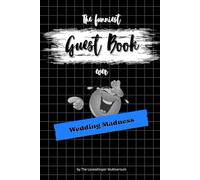 The funniest Guest Book ever: Wedding Madness, hilarious gag gift, Couple, Family, Friends, Celebration, blue