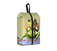 The Funny Frog Doing - Bolsa de zapatos de yoga para viajes, impermeable, organizador de zapatos para maleta, bolsa de almacenamiento 3 en 1 para entrenadores de gimnasio