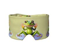 The Funny Frog Doing Yoga - Orejeras para dormir y meditar y viajar, transpirable, ajustable y cobertura completa
