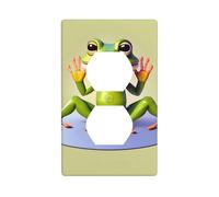 The Funny Frog Doing Yoga - Placa de pared impresa de policarbonato resistente a los impactos, estándar del Reino Unido, resistente al calor, residencial comercial
