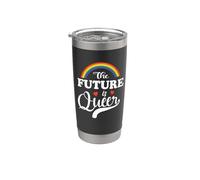 The Future Is Queer Rainbow Gay LGBT Pride Month LGBTQ Vaso térmico de acero inoxidable de doble pared