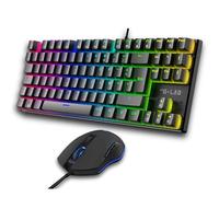 The G-Lab - Combo Mercury EX - Pack de Teclado Gamer con Cable y ratón Gamer - Teclado mecánico TKL, Red Switch, RGB con 20 Modos Luminosos - Ratón Gaming 7200 dpi para PC/PS4, PS5 y Xbox
