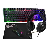 The G-Lab Combo Neon - Teclado y Raton Gaming con Auriculares y Alfombrilla