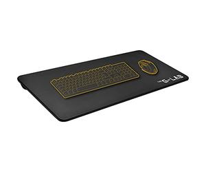 THE G-Lab K-Board Cadmium Bandeja para Portátil con Cojín XXL, Ideal para Home Office/Juegos en Cama o Sofá, Soporte para Portátil de 13”-19”, Lapdesk Extra Grande con Asa