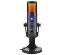 The G-Lab K-Mic Natrium Gaming Microphone RGB - Audio, Soporte antivibración - Micrófono USB de sobremesa Ideal para Gaming, Streaming, Twitch, Youtube para PC/PS4/PS5