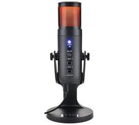 The G-Lab K-Mic Natrium Gaming Microphone RGB - Audio, Soporte antivibración - Micrófono USB de sobremesa Ideal para Gaming, Streaming, Twitch, Youtube para PC/PS4/PS5