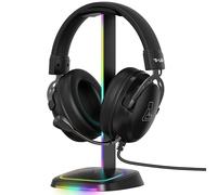 The G-Lab K-Stand Neon RGB HUB - Soporte Auriculares con Iluminación RGB - Soporte Cascos Gaming con HUB USB-A/USB-C y Botón ON/Off | Accesorio Gaming para PC PS5 Xbox Switch - Regalo Gamer | Nuevo