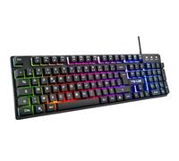 THE G-LAB Keyz Caesium - Teclado Gamer AZERTY con Cable USB - Retroiluminación RGB LED, Teclado Gamer Sensación mecánica, 19 Teclas antighosting, Duradero - PC/PS4/PS5/XBOX - New