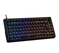 The G-Lab KEYZ Elite 300 HE Black- Teclado para Jugador magnético Hall Effect 75% USB AZERTY, 8000 Hz Rapid Trigger, Activación Ajustable 0,01 mm, PBT- Hot Swap, RGB & Macros Custom - Windows/Mac