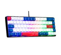 The G-Lab Keyz Hydrogen - Teclado Gaming AZERTY - Teclado Gamer para Juegos Semi mecanico - TKL 60%, retroiluminación Multicolor - silencioso, para PC,PS4,PS5,Xbox