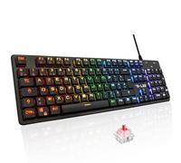 The G-Lab Clavier Gaming filaire Low PROFIL Switch Rouge - RGB - Logiciel de personnalisation - Design Slim et robuste
