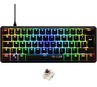 The G-Lab Keyz Thallium - Teclado mecánico 60% USB - Mini Teclado Gamer, Teclado mecánico Formato ultracompacto, 100% Personalizable. Pc/ps4/ Ps5/xbox - Interruptor Intercambiable Azerty -Brown 2024