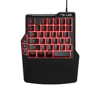The G-Lab Keyz Thorium - Teclado Gamer de una Mano - 38 Teclas - Mini Teclado de Juego portátil RGB - 3 macros Personalizables - Sensación mecánica para PC, PS5, Xbox - New