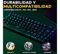 The G-lab KEYZ-TITAN Teclado Gaming Red Switch Negro
