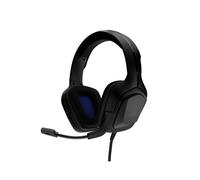The G-Lab Korp Cobalt Auriculares Gaming - Auriculares estéreo, Ultra Ligero, Auriculares con Micrófono, Jack de 3.5 mm para PC, PS4, PS5, Xbox One, Mac, Tablet PC, Switch, Smartphone (Negro)