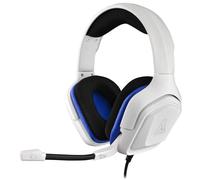 The G-Lab Korp Cobalt Auriculares Gaming - Auriculares estéreo, Ultra Ligero, Auriculares con Micrófono, Jack de 3.5 mm para PC, PS4, PS5, Xbox One, Mac, Tablet PC, Switch, Smartphone (Blanco)