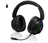 The G-Lab - Korp Iridium - Cascos Gaming inalambricos 2.4GHz & Bluetooth, Audio, Micrófono Desmontable, Autonomía 45H, RGB - Cascos PS5, PS4, Xbox, PC, Switch, Android, iOS - Nuevo