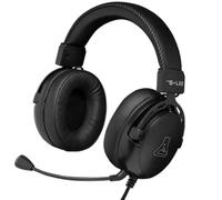 The G-Lab - Korp Titanium - Cascos Gaming con Cable para PC/PS5/PS4 - Auriculares Gaming con Micrófono Desmontable, Jack 3.5 mm, Sonido Estéreo Cascos PS5 con Control Remoto - Nuevo