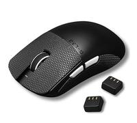 The G-Lab Kult Elite M150 - Raton Gaming Ultra Reactivo, Captor Óptico PixArt 3950, 30.000 DPI, 8.000 Hz, Patines PTFE - Raton inalambrico Triple Modo 2.4 GHz/BT/Cable con Software, 2 Baterías y Grips