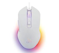 The G-Lab Kult Helium Ratón Gaming RGB 6400DPI Blanco