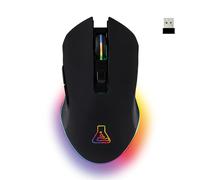 The G-Lab- Kult Helium - RATÓN Gaming Inalámbrico - 800 a 6400 dpi Sensor óptico, Retroiluminación 7 Colores, 6 Botones - Cómodo y Ligero - PC/Mac/PS4/PS5 - Ratón Gaming inalambrico - Negro