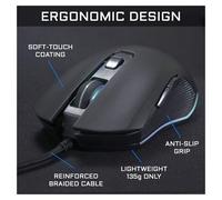 The G-Lab Kult Helium WL Ratón Gaming Inalámbrico RGB 3200 DPI Negro