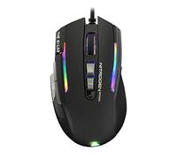The G-Lab Kult NITROGEN Atom Mouse Gaming con Cable de Alto Rendimiento -Sensor Óptico 4800 dpi, RGB, 9 Botones Programables, Ultraligero, Ideal para MOBA/FPS - Compatible con PC/PS5/Xbox One - Negro