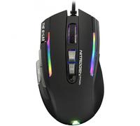The G-Lab Kult NITROGEN Atom Mouse Gaming con Cable de Alto Rendimiento -Sensor Óptico 4800 dpi, RGB, 9 Botones Programables, Ultraligero, Ideal para MOBA/FPS - Compatible con PC/PS5/Xbox One - Negro