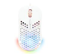 Ratón The G-Lab Kult Oxygen con cable 12800 DPI blanco RGB 6 botones programables