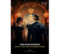 The Gala Deception (Volume 1) - Wide Ruled Notebook, 8.7mm, A4 (8.27"x11.69"), 150 Pages: Monte Carlo Man Notebook, Wide Lined Notebook for Comfortable & Spacious Writing