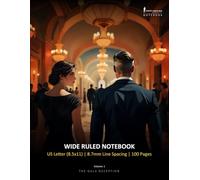 The Gala Deception (Volume 1) - Wide Ruled Notebook, 8.7mm, US Letter (8.5"x11"), 100 Pages: Monte Carlo Man Notebook, Wide Lined Notebook for Comfortable & Spacious Writing