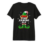 The Gaming Elf Matching Family Group Christmas Costume Camiseta Premium