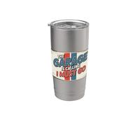 The Garage Is Calling I Must Go Vaso térmico de acero inoxidable de doble pared