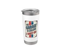 The Garage Is Calling I Must Go Vaso térmico de acero inoxidable de doble pared