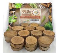 The Garden Gecko Patas invisibles para macetas y flores de exterior EPDM macizo, 24 unidades, edición de madera de abedul