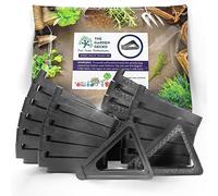 The Garden Gecko Patas para macetas y Flores al Aire Libre, elevadores de Goma EPDM sólida con un Agarre de Superficie Antideslizante Personalizado | 24 Piezas Triangulares Huecas