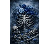 The Garden of Decay: A landscape of bones scattered among wilted flowers (The Bone Garden Archives)