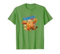 The Garfield Movie Family Style Cattitude Group Shot Camiseta, Hombre, Hierba, S
