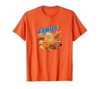 The Garfield Movie Family Style Cattitude Group Shot Camiseta, Hombre, Naranja, S