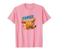 The Garfield Movie Family Style Cattitude Group Shot Camiseta, Hombre, Rosado, S
