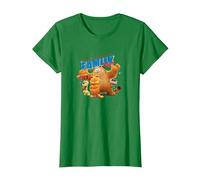 The Garfield Movie Family Style Cattitude Group Shot Camiseta, Mujer, Verde Kelly, S