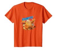 The Garfield Movie Family Style Cattitude Group Shot Camiseta, Niños, Naranja, 8 años