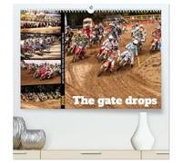 The gate drops - get ready for the race and do your your best (hochwertiger Premium Wandkalender 2026 DIN A2 quer), Kunstdruck in Hochglanz: Wahnsinnig spannende Motorsport-Aufnahmen
