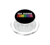 The Gay Agenda LGBTQ Rainbow Gay LGBT Pride Month PopSockets PopGrip para MagSafe