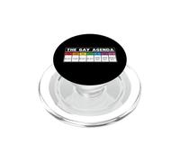 The Gay Agenda LGBTQ Rainbow Gay LGBT Pride Month PopSockets PopGrip para MagSafe
