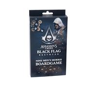 The Geeky Pop Assassin's Creed Black Flag Resynced - Juego del Molino (Nine Men's Morris) - Juego de Estrategia Oficial - Bandeja de Cuero & Piones Coleccionista - 2 Jugadores - A partir de 14 años