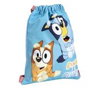 The Geeky Pop Bluey & Bingo Gym Bag - Bolsa de deporte infantil Bluey - Bolsa con cordón escolar y deporte - Drawstring Bag para niños - 27 x 33 cm
