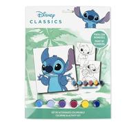 The Geeky Pop Disney Classics Stitch Paint by Numbers kit de pintura para niños, set creativo con pintura, pincel y dibujo, actividad creativa para niños